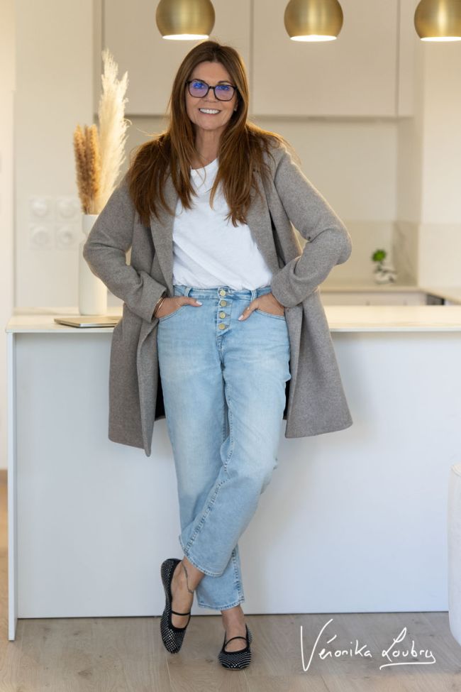 James 400/60 girlfriend by Véronika Loubry high-waisted jeans blue N°5