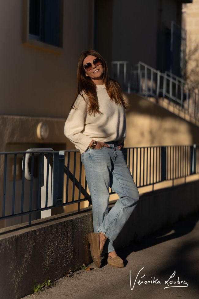 James 400/60 girlfriend by Véronika Loubry high-waisted jeans blue N°5