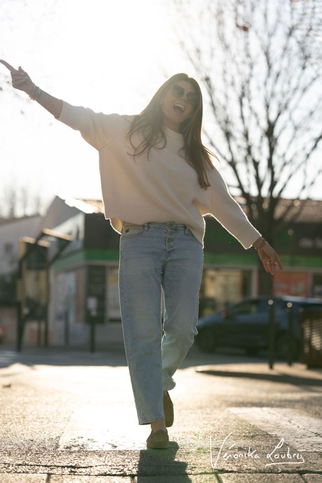 James 400/60 girlfriend by Véronika Loubry high-waisted jeans blue N°5