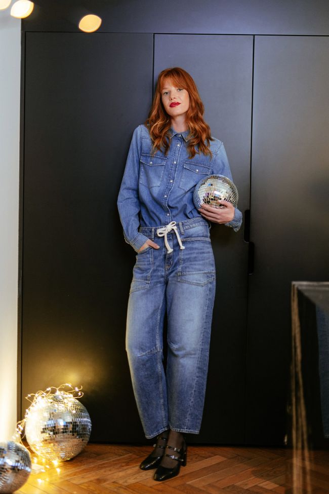 Jeans balloon Madie high-waist blue N°4