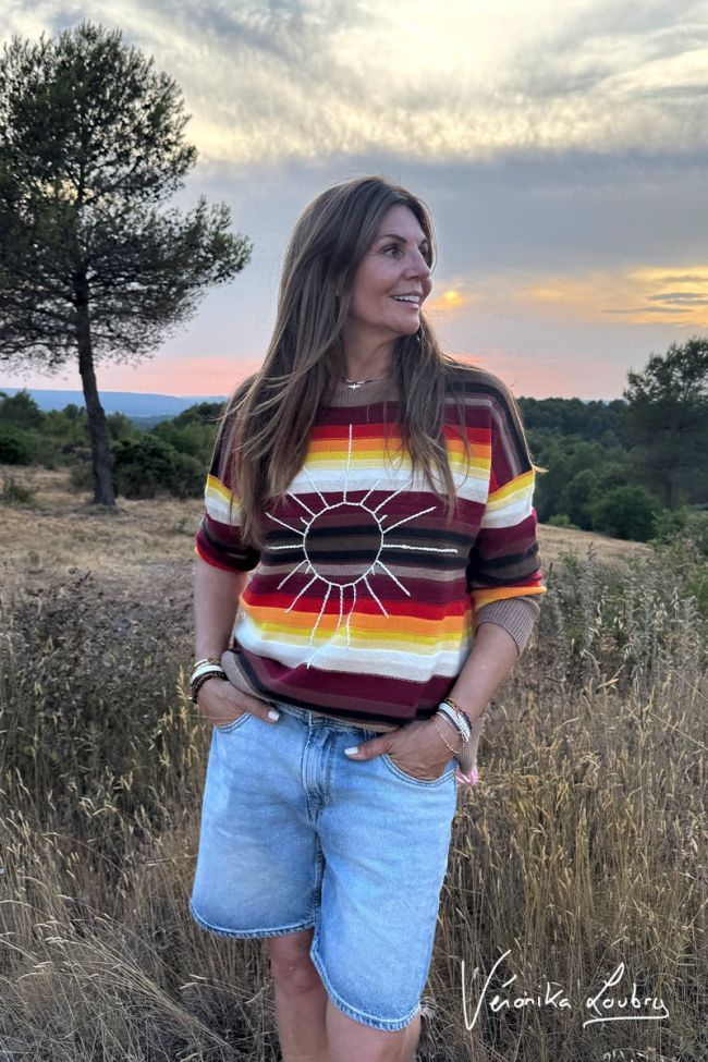 Natalia bermuda shorts in light blue jeans by Véronika Loubry