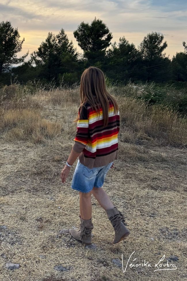 Natalia bermuda shorts in light blue jeans by Véronika Loubry