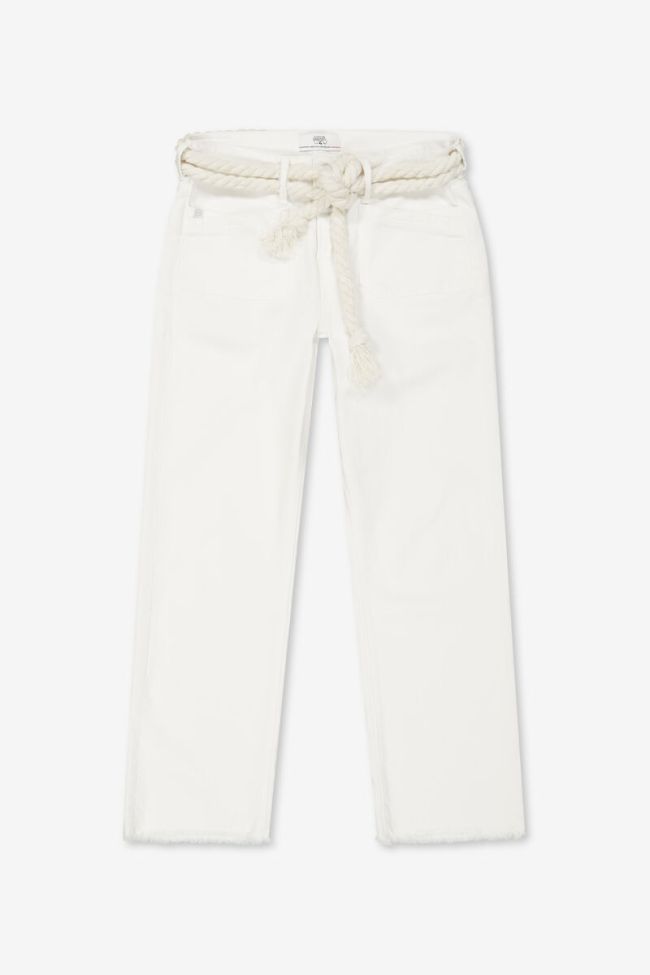 Jeans Priska high waist 7/8th white