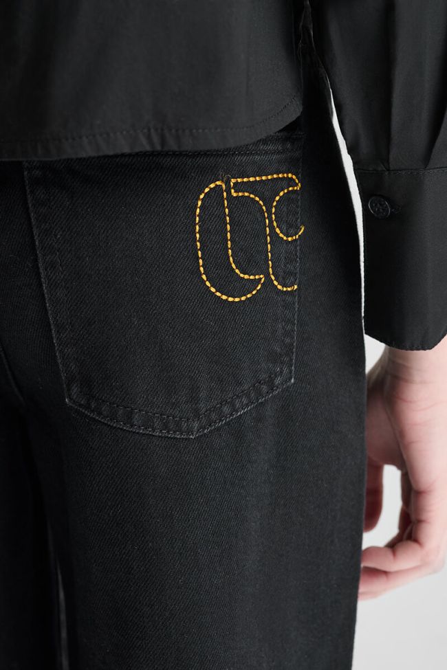 Jeans wide leg Alexgi taille haute noir N°0