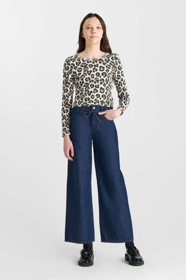 Jeans wide leg Alexgi taille haute bleu N°0