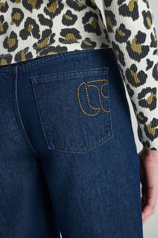 Jeans wide leg Alexgi taille haute bleu N°0