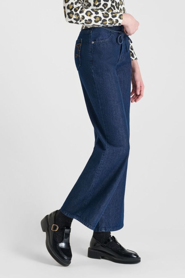 Jeans wide leg Alexgi taille haute bleu N°0