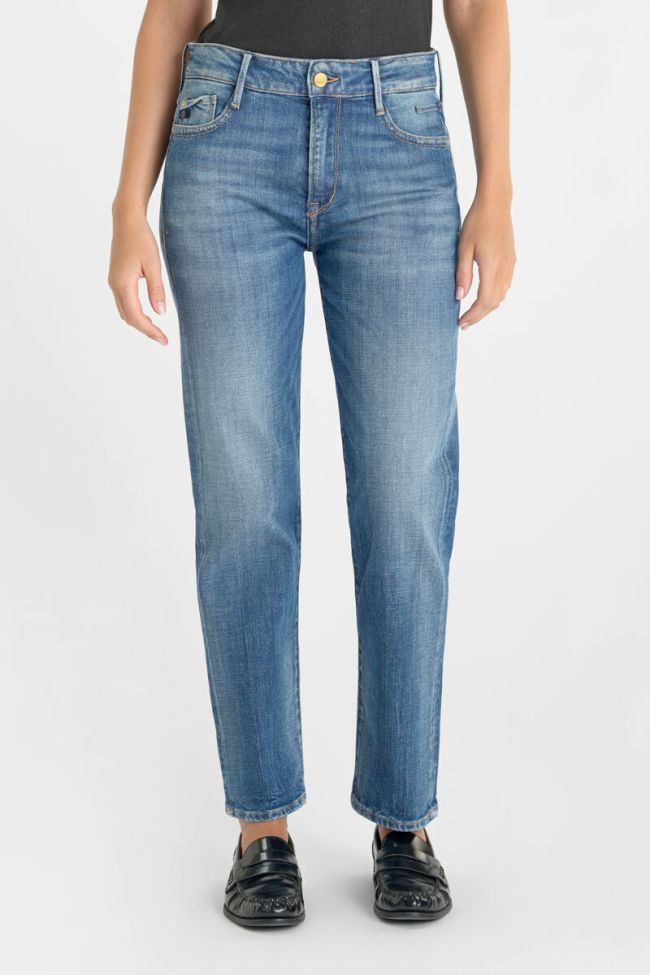 Jeans 400/18 mom Basic taille haute 7/8ème bleu N°4