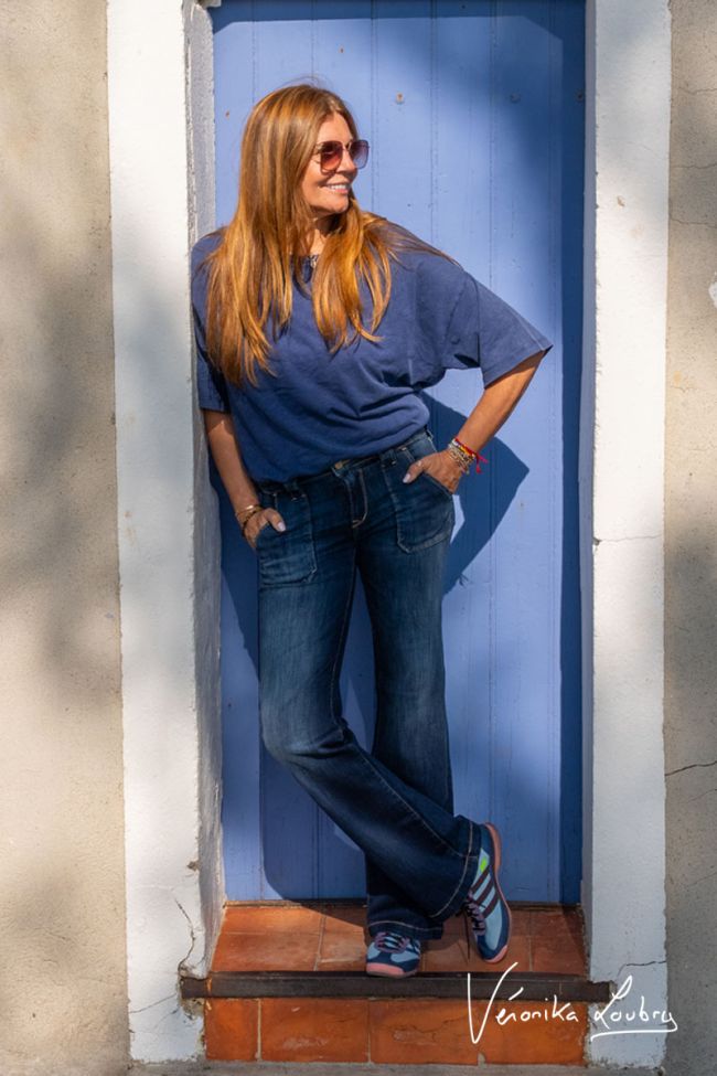 Constance Flare by Véronika Loubry Blue Jeans N°2