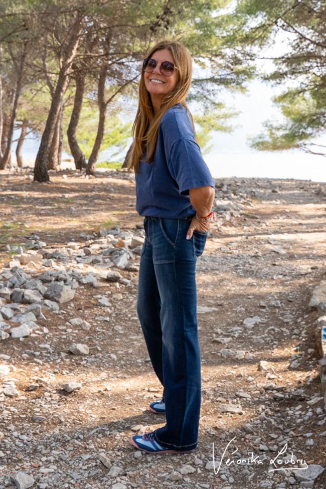 Constance Flare by Véronika Loubry Blue Jeans N°2