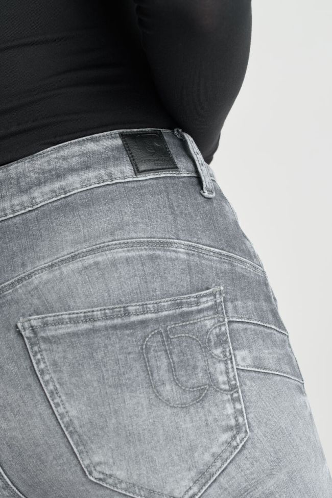 Jeans pulp slim Djalo taille haute gris N°3