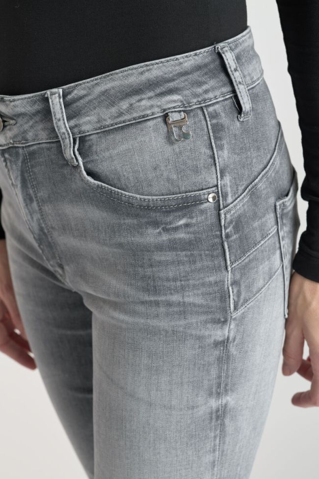 Jeans pulp slim Djalo taille haute gris N°3