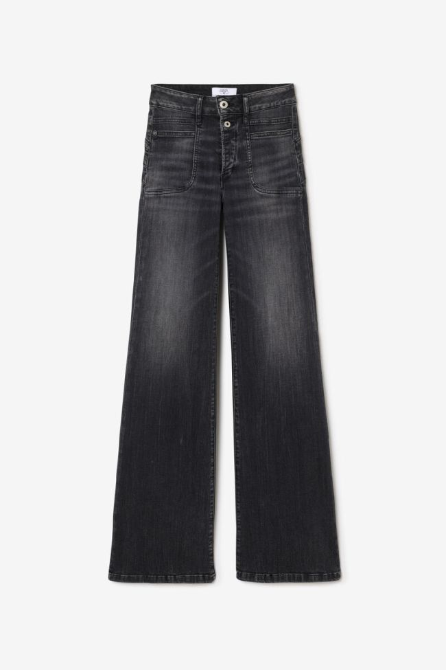 Jeans pulp flare Hooks taille haute noir N°1