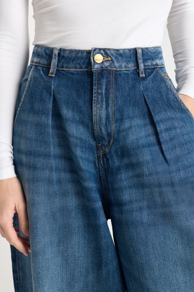 Jeans extra wide leg taille haute bleu N°3