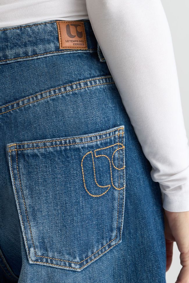 Jeans extra wide leg taille haute bleu N°3
