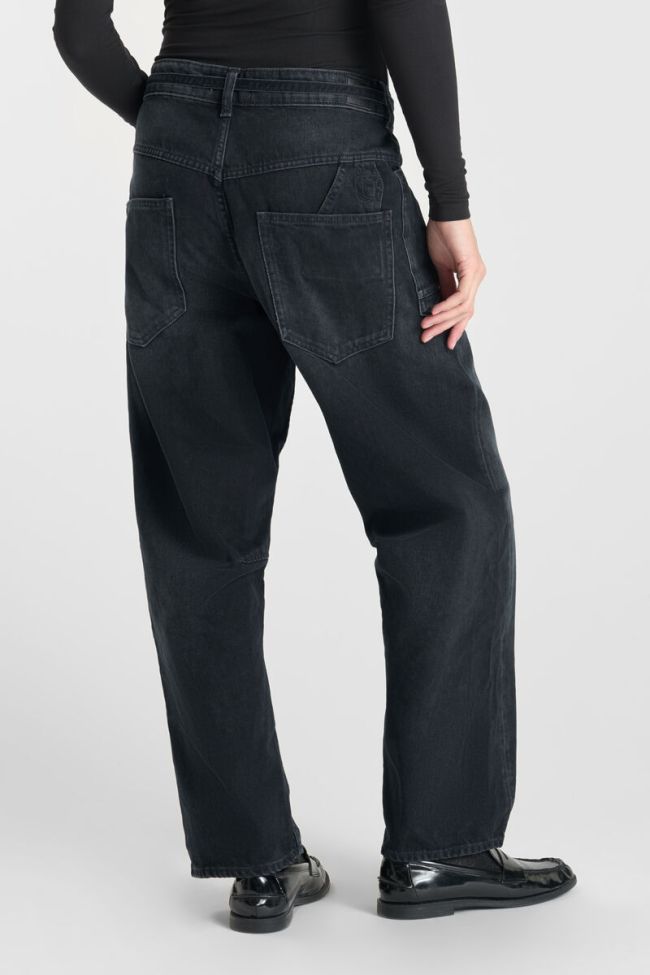 Jeans balloon Madie bleu-noir N°1