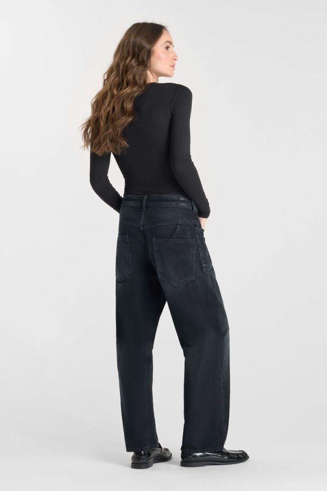 Jeans balloon Madie bleu-noir N°1
