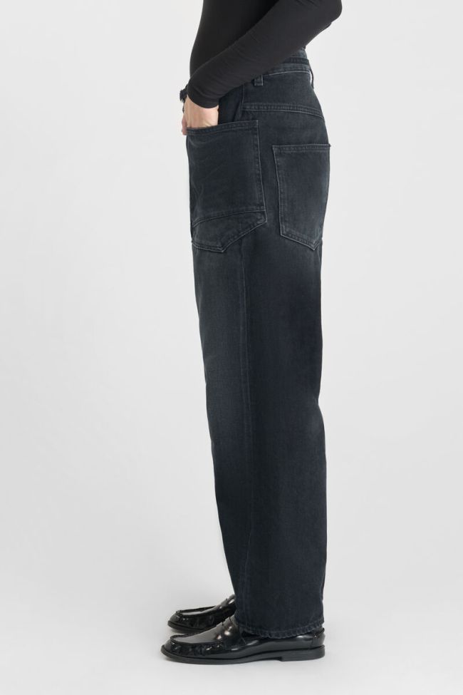 Jeans balloon Madie bleu-noir N°1