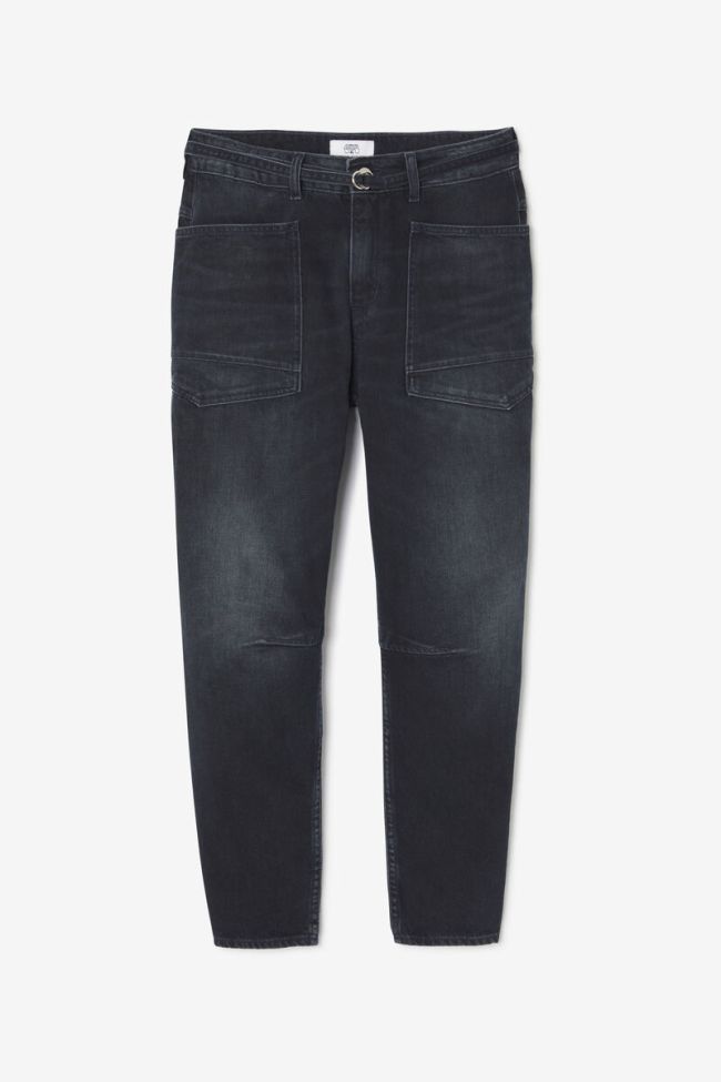 Jeans balloon Madie bleu-noir N°1