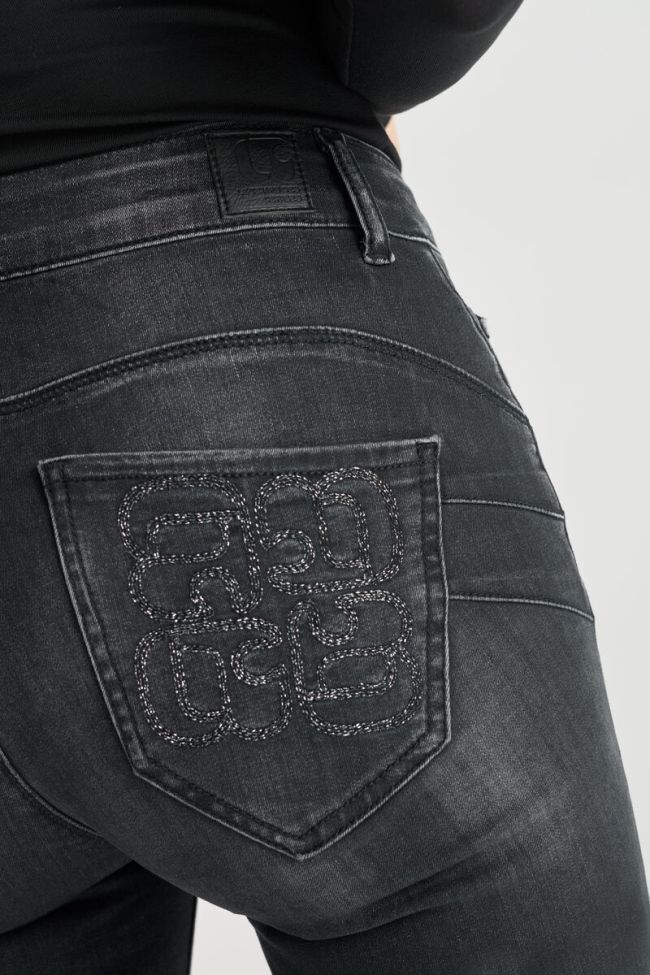 Jeans pulp slim Ole taille haute 7/8ème noir N°1