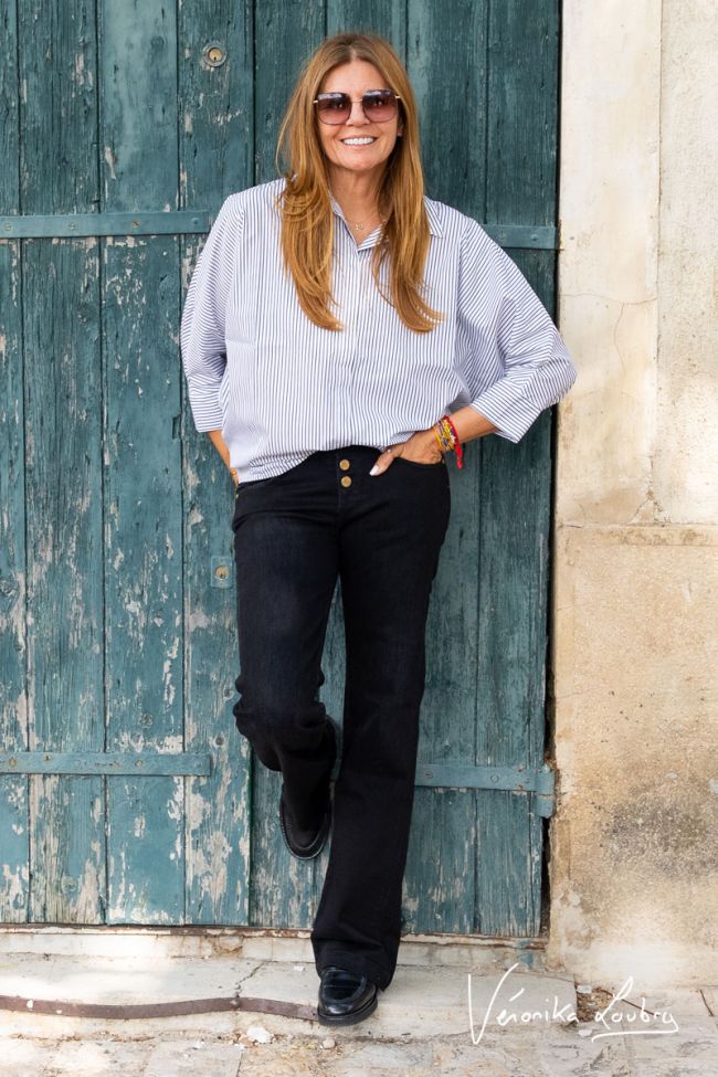 Patricia flare by Véronika Loubry jeans noir 