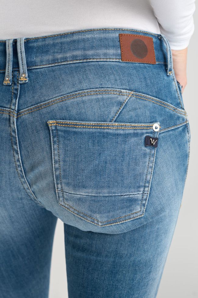 Jeans pulp slim Yulo 7/8ème destroy bleu N°3