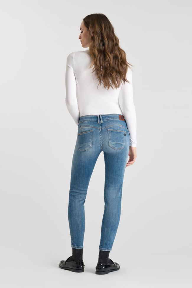 Jeans pulp slim Yulo 7/8ème destroy bleu N°3