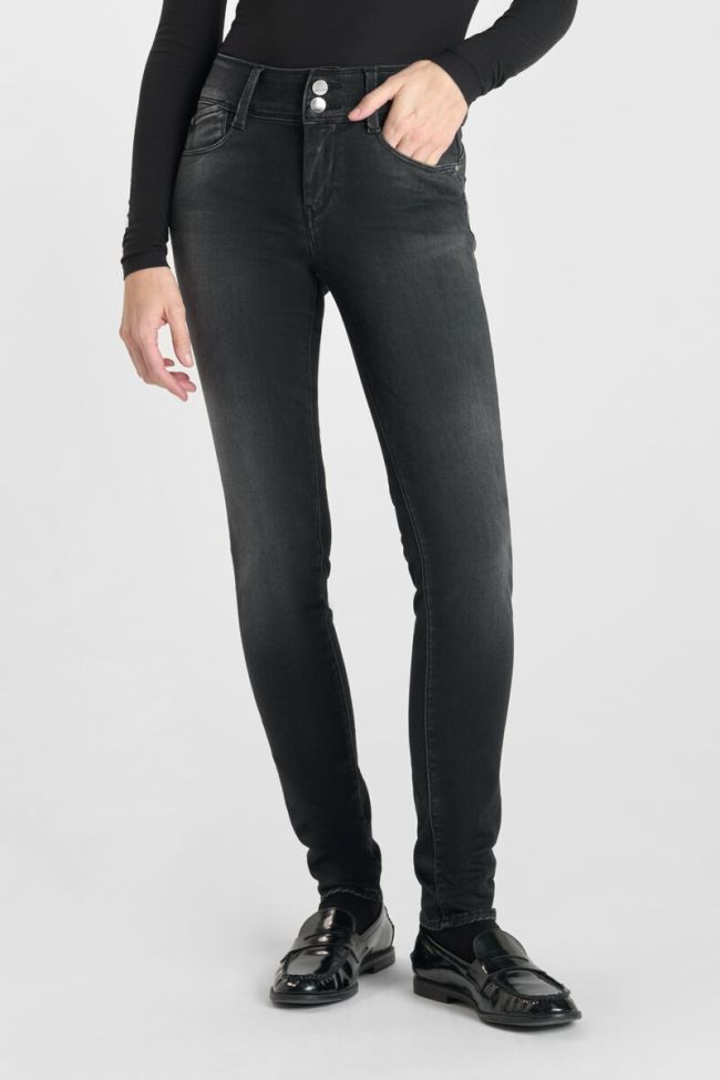 Jeans ultra pulp slim Yuto taille haute noir N°1