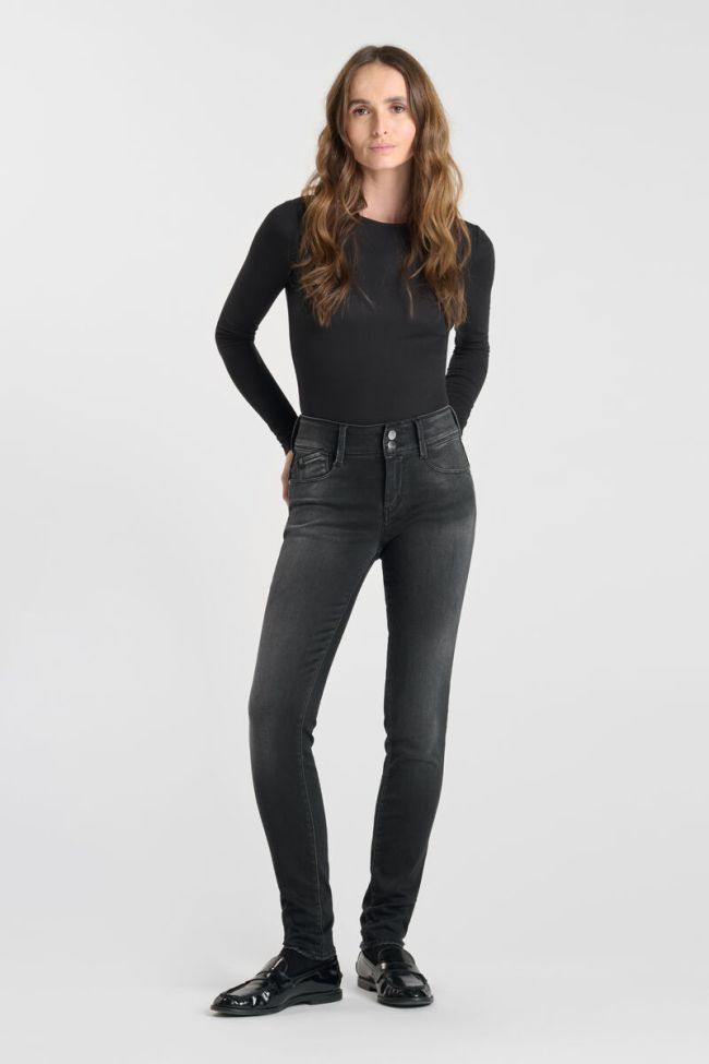 Jeans ultra pulp slim Yuto taille haute noir N°1