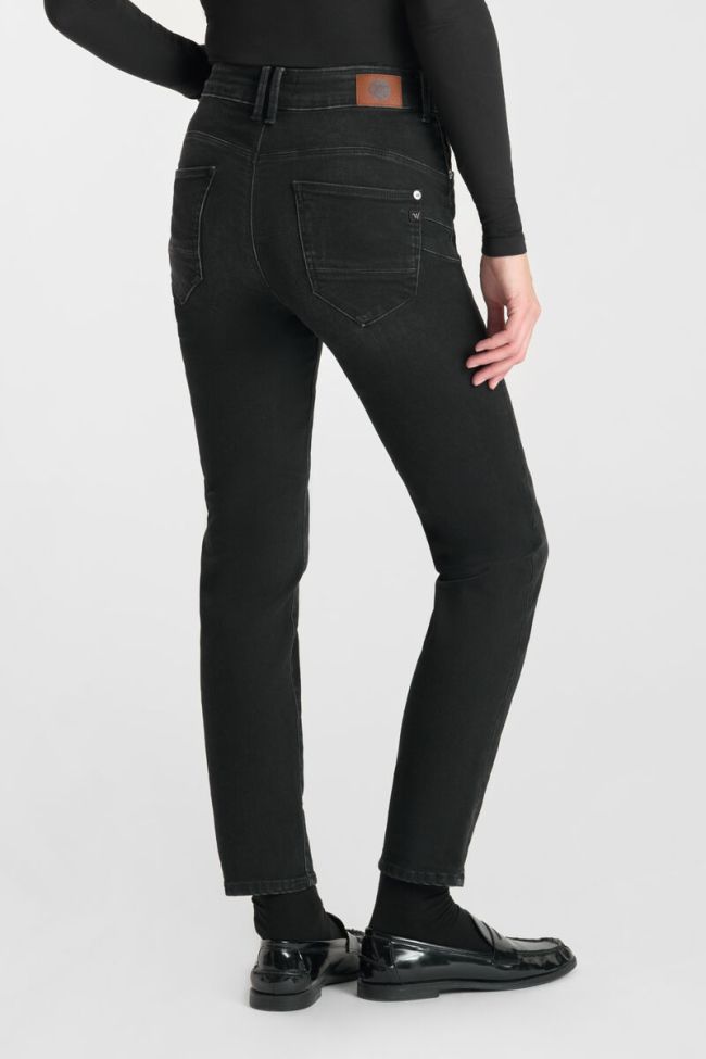 Jeans pulp regular Zep taille haute 7/8ème noir N°1