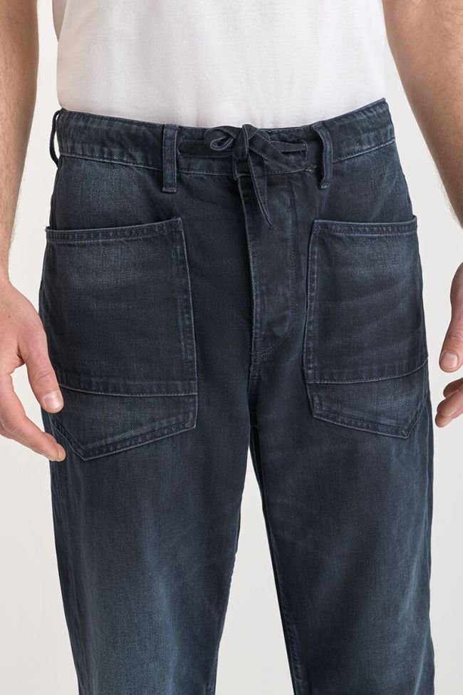 Jeans loose Hobo Work bleu-noir N°1