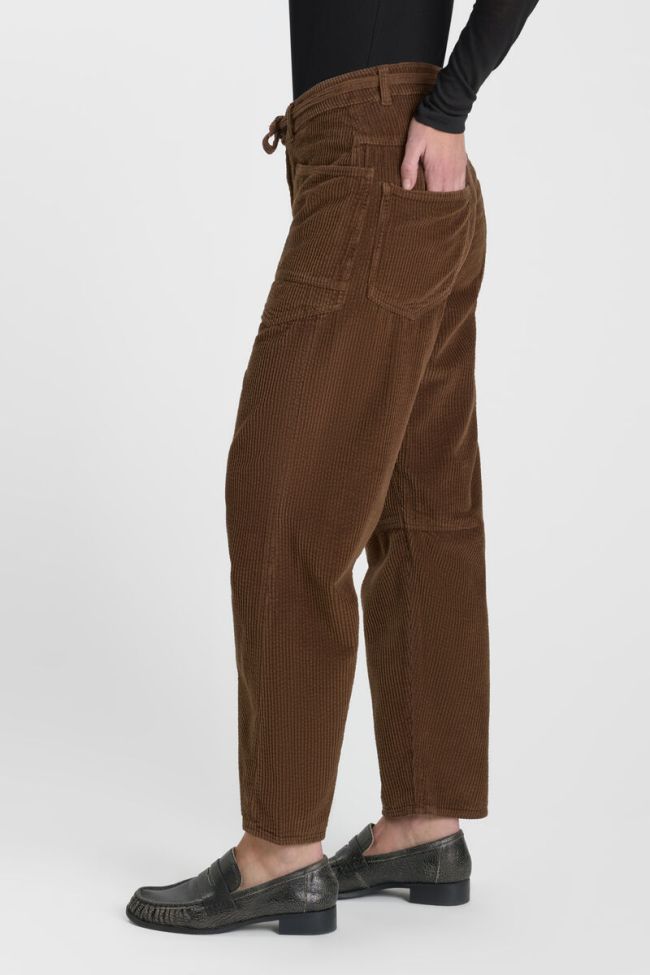 Pants balloon Madie brown corduroy