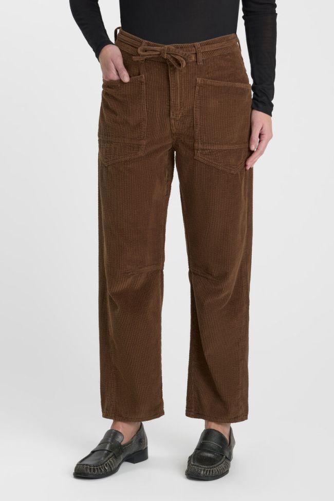 Pants balloon Madie brown corduroy