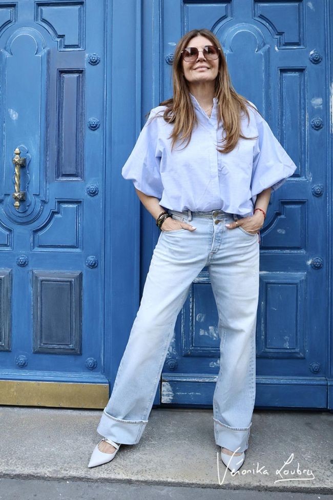 Jeans 400/28 loose Anastasia by Véronika Loubry high waist blue N°5