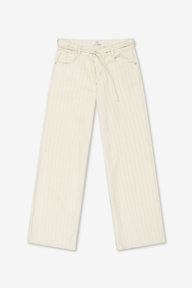 Jeans wide leg Lauryn Jab beige striped