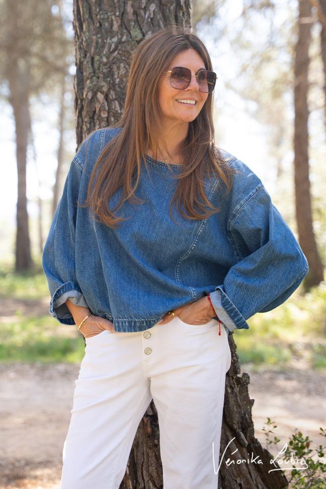James 400/60 girlfriend by Véronika Loubry jeans white