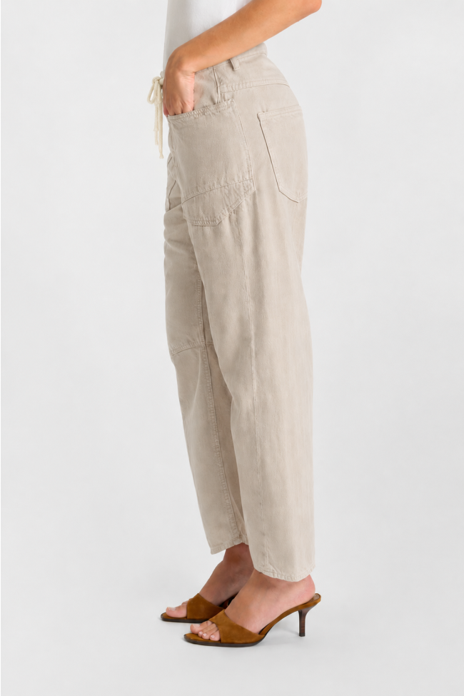 Jeans balloon Madie beige