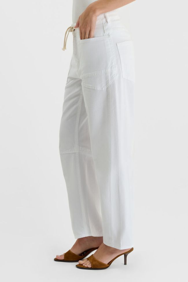 Jeans balloon Madie white