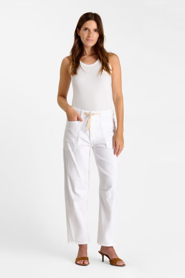 Jeans balloon Madie white