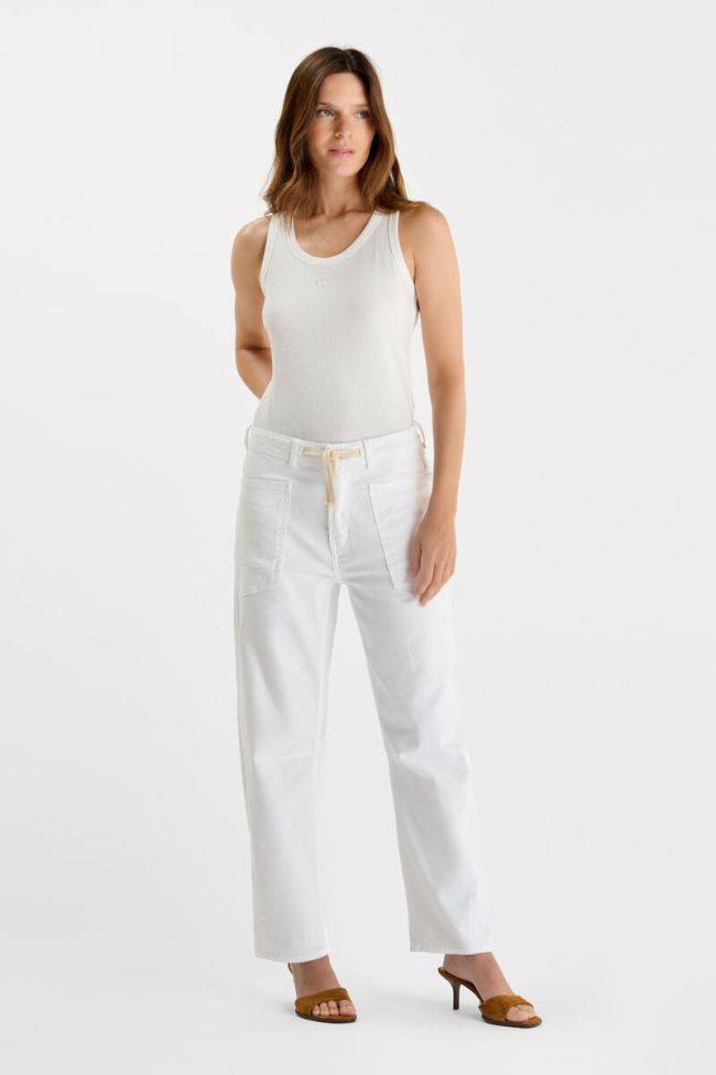 Jeans balloon Madie white