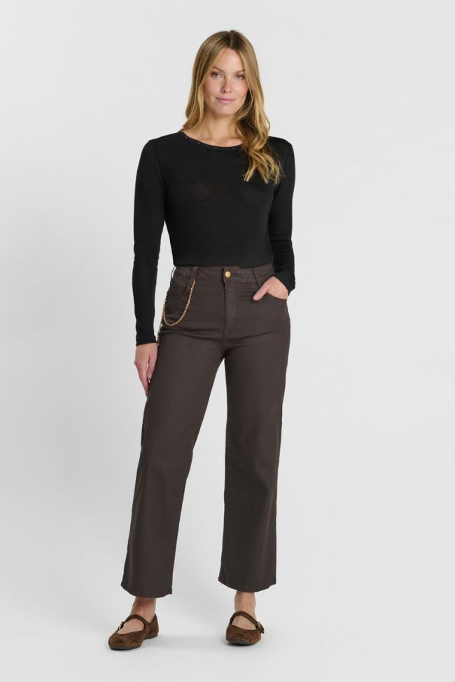 Jeans pulp wide leg Clea brown