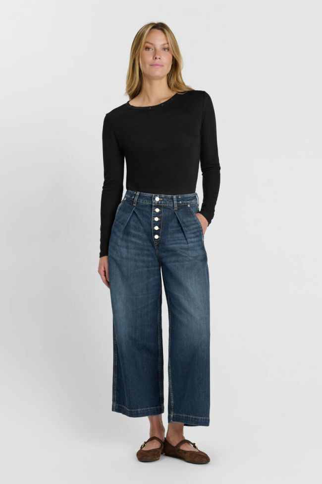 Jeans wide leg Donna blue N°2