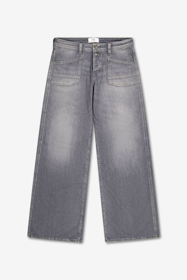 Jeans wide leg Lauryn medium grey