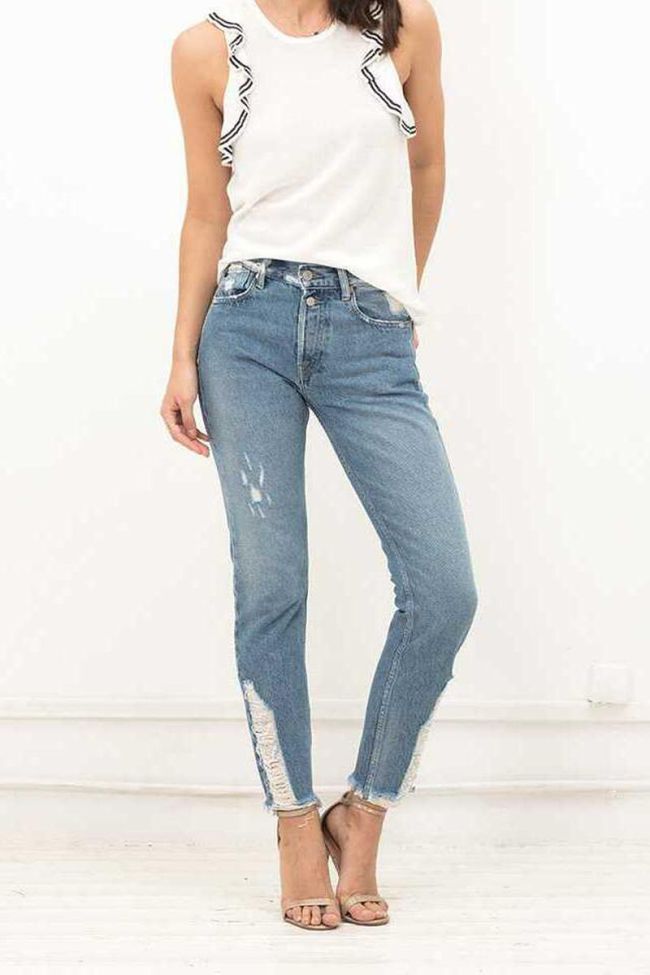 Marika white sleeveless sweater