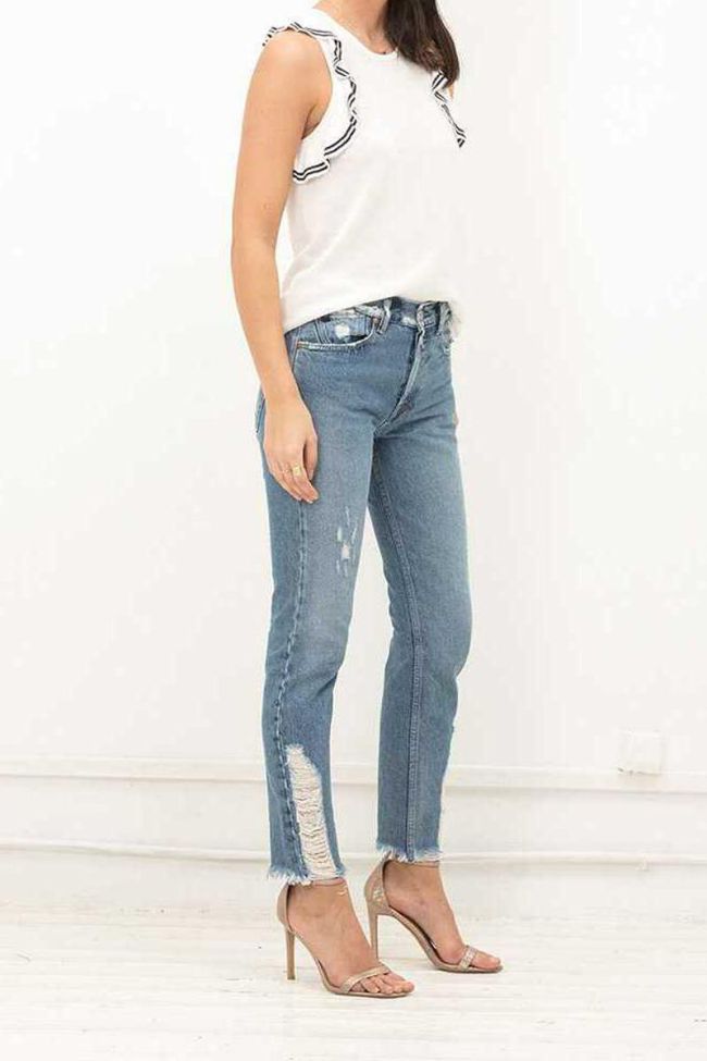 Marika white sleeveless sweater