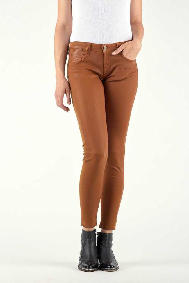 Jeans 300/16 Slim Leather Effect Cognac