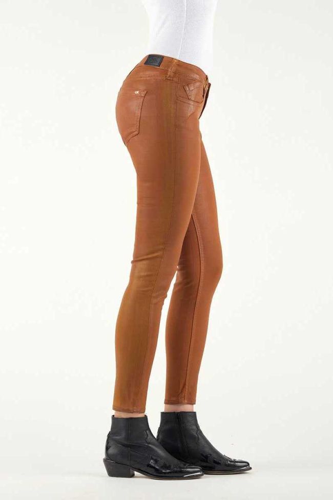 Jeans 300/16 Slim Leather Effect Cognac