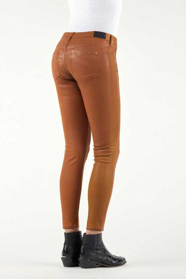 Jeans 300/16 Slim Leather Effect Cognac