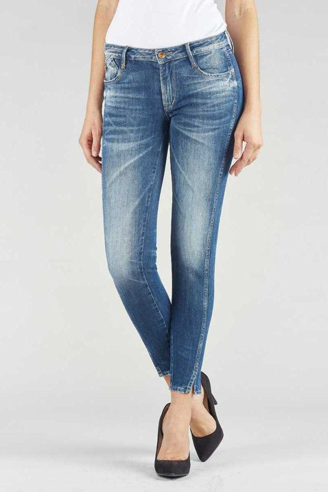 Jeans 300/16 slim court bleu foncé