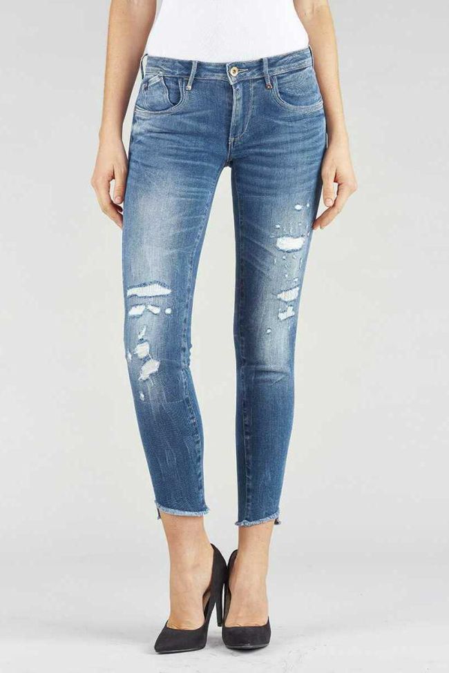 Jeans Power skinny court déchiré